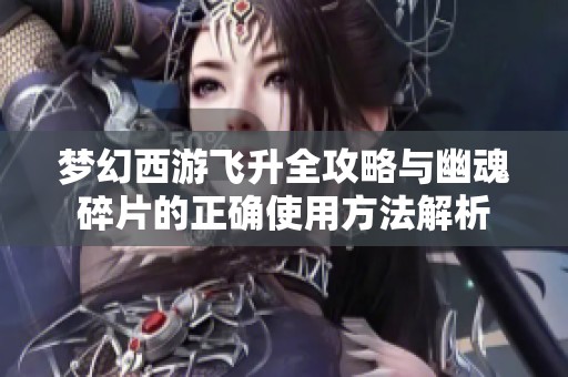 梦幻西游飞升全攻略与幽魂碎片的正确使用方法解析