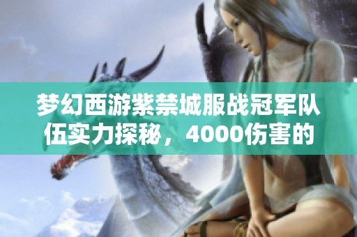 梦幻西游紫禁城服战冠军队伍实力探秘，4000伤害的大唐究竟能扫多少敌人