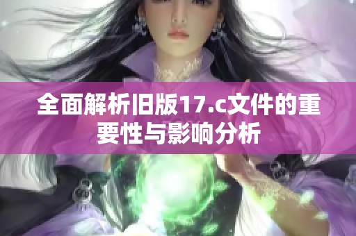 全面解析旧版17.c文件的重要性与影响分析