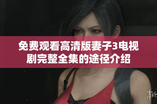 免费观看高清版妻子3电视剧完整全集的途径介绍
