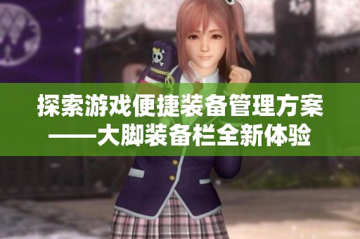 探索游戏便捷装备管理方案——大脚装备栏全新体验