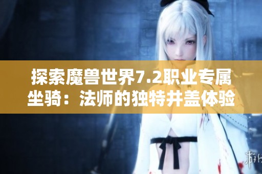 探索魔兽世界7.2职业专属坐骑：法师的独特井盖体验