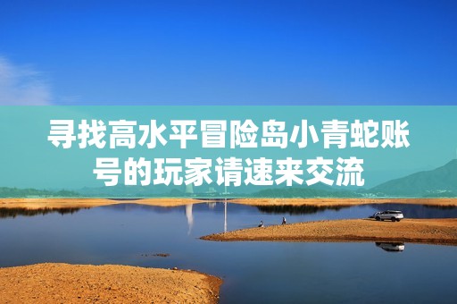 寻找高水平冒险岛小青蛇账号的玩家请速来交流