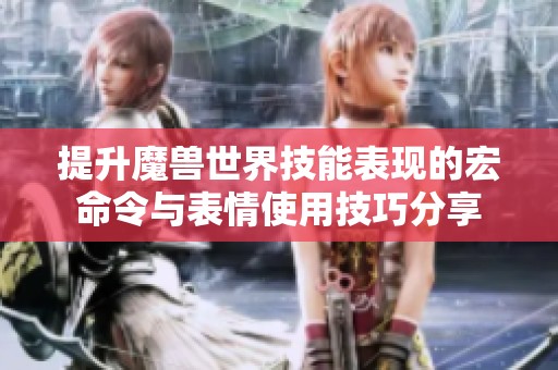 提升魔兽世界技能表现的宏命令与表情使用技巧分享
