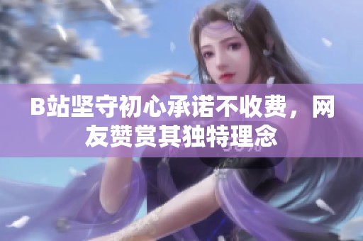 B站坚守初心承诺不收费，网友赞赏其独特理念