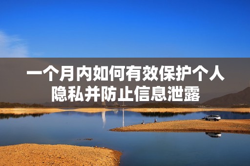 一个月内如何有效保护个人隐私并防止信息泄露