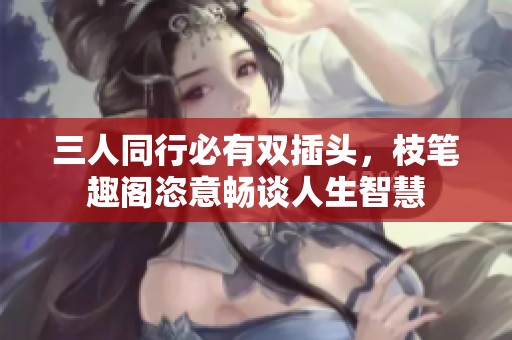 三人同行必有双插头，枝笔趣阁恣意畅谈人生智慧