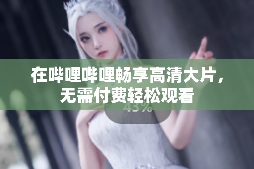 在哔哩哔哩畅享高清大片，无需付费轻松观看