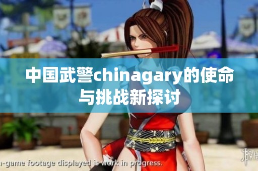 中国武警chinagary的使命与挑战新探讨