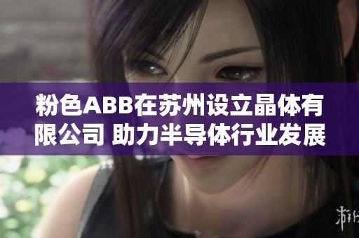 粉色ABB在苏州设立晶体有限公司 助力半导体行业发展