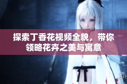 探索丁香花视频全貌，带你领略花卉之美与寓意