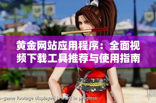 黄金网站应用程序：全面视频下载工具推荐与使用指南