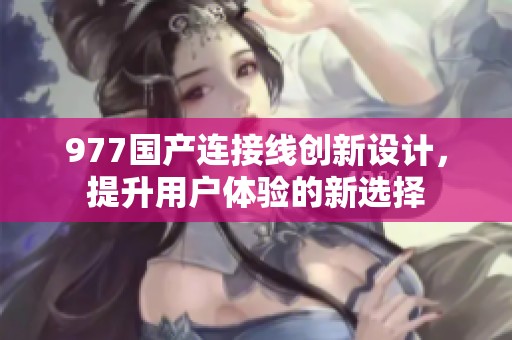 977国产连接线创新设计，提升用户体验的新选择