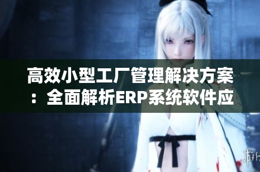 高效小型工厂管理解决方案：全面解析ERP系统软件应用