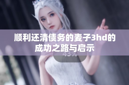 顺利还清债务的麦子3hd的成功之路与启示