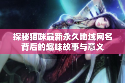 探秘猫咪最新永久地域网名背后的趣味故事与意义