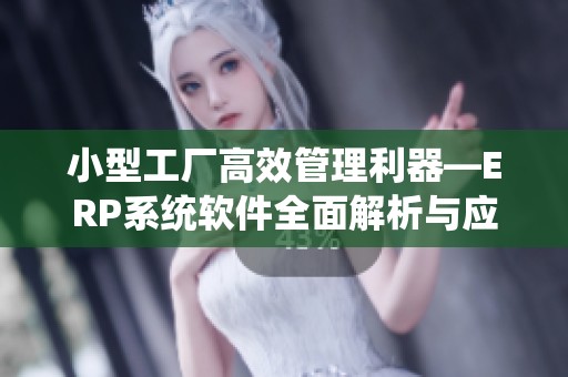 小型工厂高效管理利器—ERP系统软件全面解析与应用指南