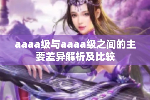 aaaa级与aaaa级之间的主要差异解析及比较
