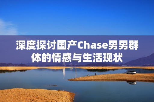 深度探讨国产Chase男男群体的情感与生活现状