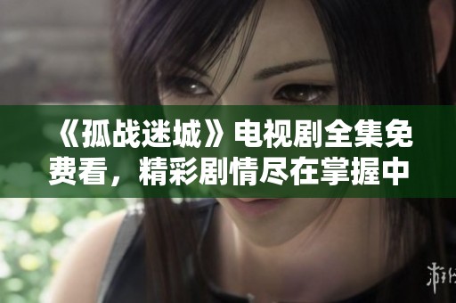 《孤战迷城》电视剧全集免费看，精彩剧情尽在掌握中