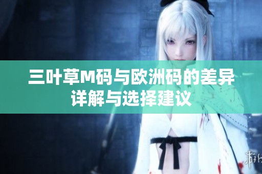 三叶草M码与欧洲码的差异详解与选择建议