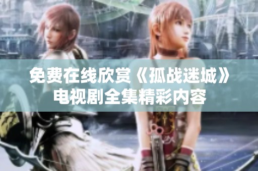 免费在线欣赏《孤战迷城》电视剧全集精彩内容