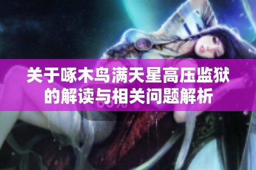 关于啄木鸟满天星高压监狱的解读与相关问题解析
