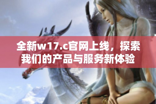 全新w17.c官网上线，探索我们的产品与服务新体验