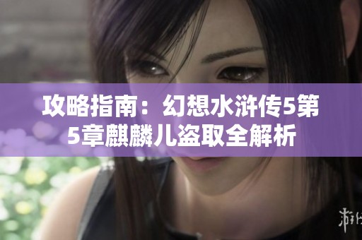 攻略指南：幻想水浒传5第5章麒麟儿盗取全解析