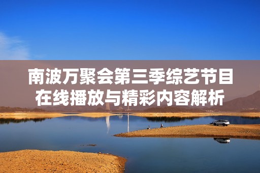 南波万聚会第三季综艺节目在线播放与精彩内容解析