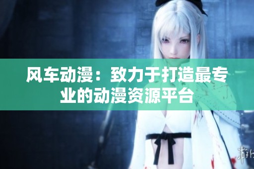 风车动漫：致力于打造最专业的动漫资源平台