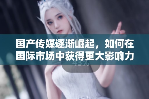 国产传媒逐渐崛起，如何在国际市场中获得更大影响力