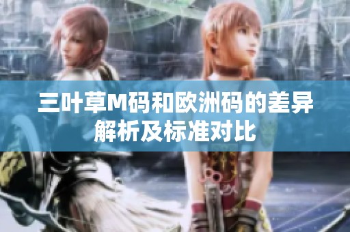三叶草M码和欧洲码的差异解析及标准对比