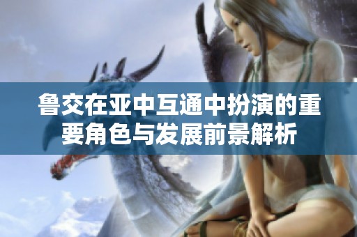 鲁交在亚中互通中扮演的重要角色与发展前景解析