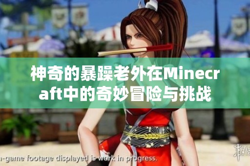 神奇的暴躁老外在Minecraft中的奇妙冒险与挑战