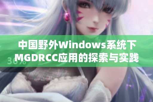 中国野外Windows系统下MGDRCC应用的探索与实践