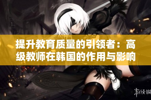 提升教育质量的引领者：高级教师在韩国的作用与影响