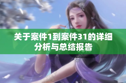 关于案件1到案件31的详细分析与总结报告