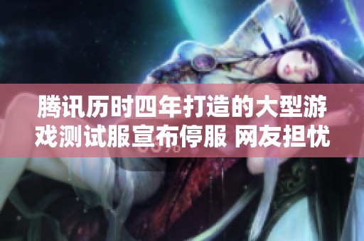 腾讯历时四年打造的大型游戏测试服宣布停服 网友担忧游戏将夭折