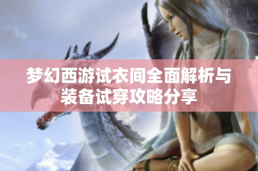 梦幻西游试衣间全面解析与装备试穿攻略分享