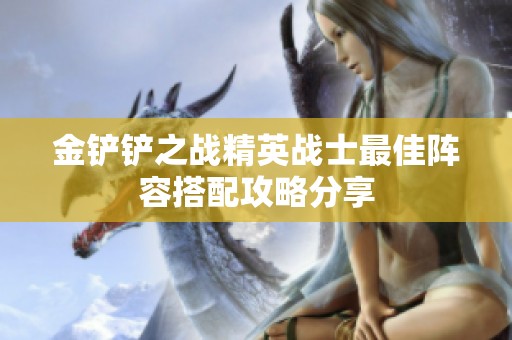 金铲铲之战精英战士最佳阵容搭配攻略分享