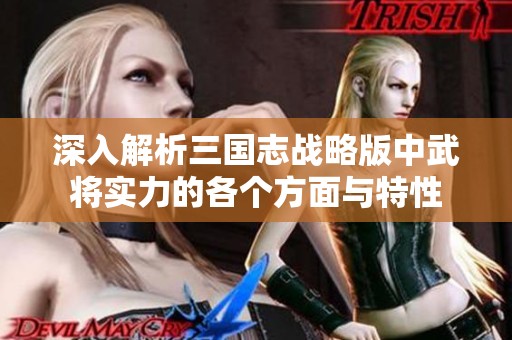 深入解析三国志战略版中武将实力的各个方面与特性