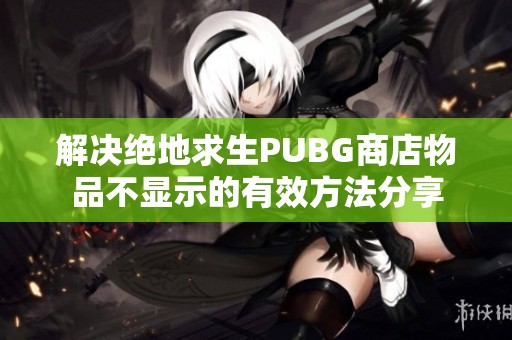 解决绝地求生PUBG商店物品不显示的有效方法分享